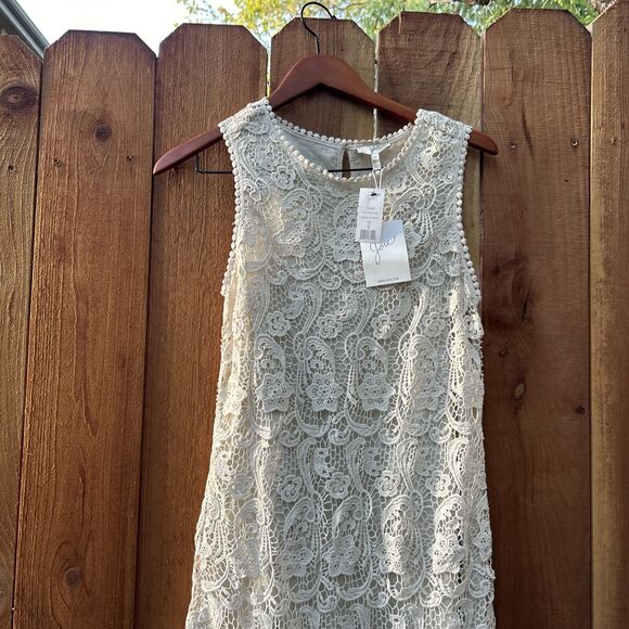 JOIE VIONNE CROCHET LACE Cream DRESS NWT Size Small MSRP $198 - Picture 8 of 16